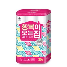 Happy House 3層衛生紙 18m, 30入, 1個