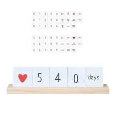 GODSHOP 新生兒成長木製倒數日曆, 混合顏色, 1個