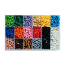 mytoys拼豆 8mm 補充 16色 2880入+圖案 1彈+2彈+鑰匙圈 3入