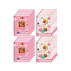 ibis 女童聽寫筆記本 MT-CR10186 2款 10入組, 旅行，馬卡龍, 1套