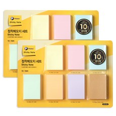 Printec 自黏便條紙 7種套組 5176-7M, 混合色, 2套