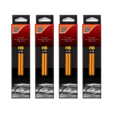 阿爾法橡皮擦鉛筆 12p, HB, 4組