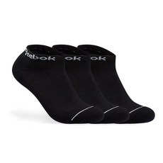 Reebok 男用運動機能毛圈簡約標誌運動短襪 3雙組, 黑色