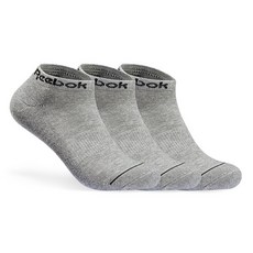 Reebok 銳步 男士運動機能慢跑簡約標誌運動短襪3雙組, 灰色