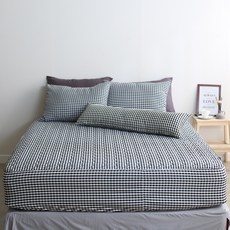 甜蜜的一天 迷你格紋半超細纖維床墊套