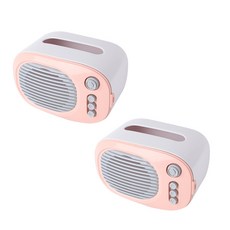收音機造型面紙盒, 粉紅色, 2個