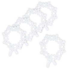 Happytool 可愛的心主題工藝輔助材料, 小花環, 5個