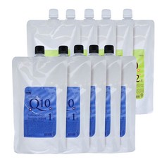 BON Cosmetics Perfect Fusion Coenzyme Q10 Volume Magic Straight Perm for healthy hair 1st Agent 500ml + 2nd Agent 500ml Set, 5套