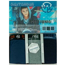 MRJUNIOR Boy's Draw's Comma 平角短褲 3 件套