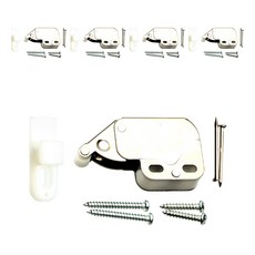 一鍵式推拉門鎖適用於家具銀色小號, 5個