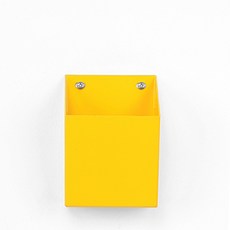타공판 콘크리트벽 포켓선반 소, 1개, 옐로우