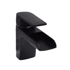 TPO 瀑布式單孔臉盆水龍頭 黑色, 1個