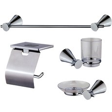 浴室配件4件組 PL-2400, 鍍鉻, 1套