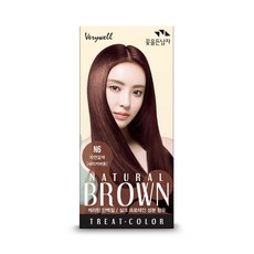 꽃을든남자 새치커버용 트리트 칼라 염모제, 자연갈색 N6, 1개