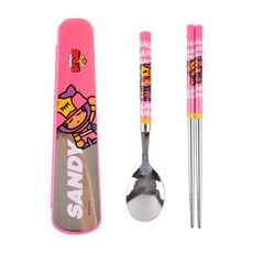 LILFANT 不鏽鋼餐具組, SANDY款(BR6468), 湯匙+筷子+餐具盒, 1組