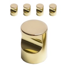 把手世界 美式 單孔家具把手 金色, 5個