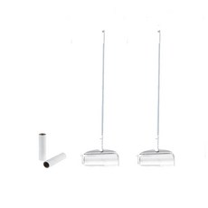 可調節長度拖把 2入 + 除塵滾筒 2入 + 補充包 2入