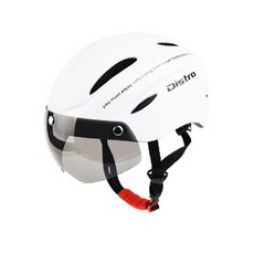 Distro 自行車護目鏡安全帽 B款, 啞光白
