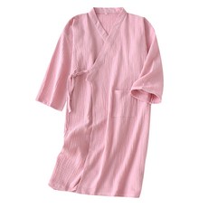 프리미엄 순면 샤워가운 M YP34, 핑크, 1개