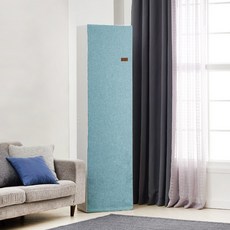 The Zari 方形亞麻彈性直立式冷氣防塵罩, 藍色