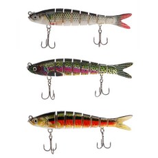 8節關節路亞3件組, 混和顏色