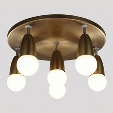 샛별하우스 트래킹 6등 원판 직부등, 브론즈