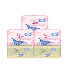 Whale Dream 蝶翼型衛生棉 中型 24片入 3包+蝶翼護墊 長型 30片入 2包, 1組