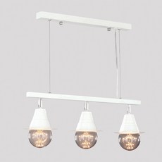 Saetbyeol House Bano 3燈管吊燈, 白色