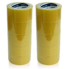 THE 堅固的輕型包裝用紙箱膠帶 48mm x 50m, 透明, 10個