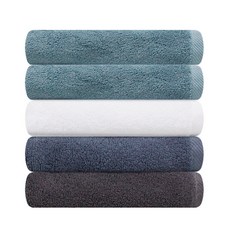 Songwol 松月 家用素色30支棉洗臉巾 150g, 隨機發貨, 5個