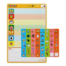 韓國 B&C Pororo 週計畫白板組, 混合色, 1個