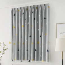 Kaira 蕾絲魔鬼氈遮光窗簾 M01, 類型2