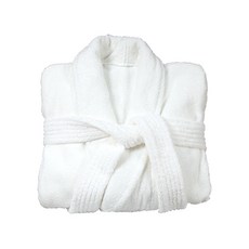 松月毛巾彩色系列浴袍 XL, 白色, 1入