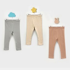 Uni FRIend 童款經典九分內搭褲 3件組