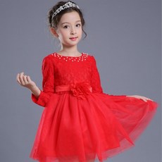 女童款胸花洋裝