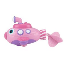 Nuby 絎縫嬰兒沐浴潛水艇玩具, 粉色的