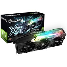 INNO3D iChiLL 지포스 RTX 3080 그래픽카드 D6X 10GB X3