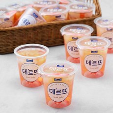 매일유업 데르뜨 백도젤리, 130g, 1개, 12개입