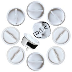 JHK 插座安全鎖蓋, 白色, 10個