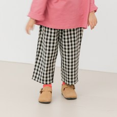 兒童格紋褲