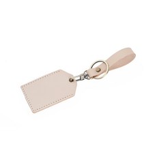 Kongbin Motor 汽車用皮革卡片夾保護套鑰匙圈 象牙白色 小, 1個