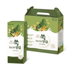 빙그레 새벽방앗간 6곡 미숫가루우유 쑥 16p, 190ml, 16개입