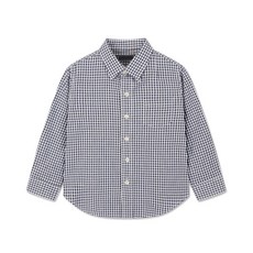 Day Day 孩童灰格紋煎餅長袖襯衫 UNI005