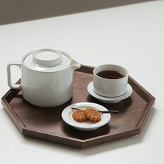 ERATO 胡桃木八角托盤, 混色