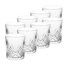 OVENLOCK 花紋玻璃杯 225ml, 8個