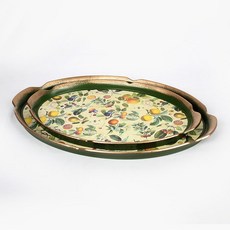 Roebenhoff 波浪橢圓託盤2件組, 水果