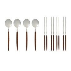 Quid Novi 餐具 4 件套胡桃木, 湯匙4入+筷子4入