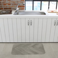 Likku 雙木紋北歐風廚房地墊, 混合色