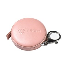 鑰匙圈圓形迷你捲尺 粉色, 1個