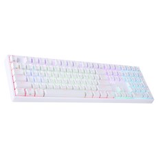 ABKO HACKER PBT RGB 固態有線鍵盤 45g, KN10, 白色的, 普通型